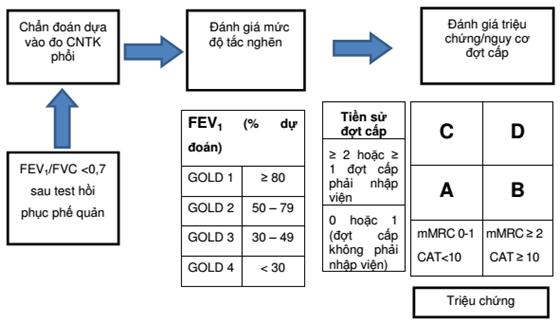 Đánh giá bệnh phổi tắc nghẽn mãn tính theo nhóm ABCD